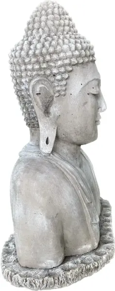 Artikelbild 6 des Artikels “Naufal - Buddha Büste, 50 cm H | Steinguss “
